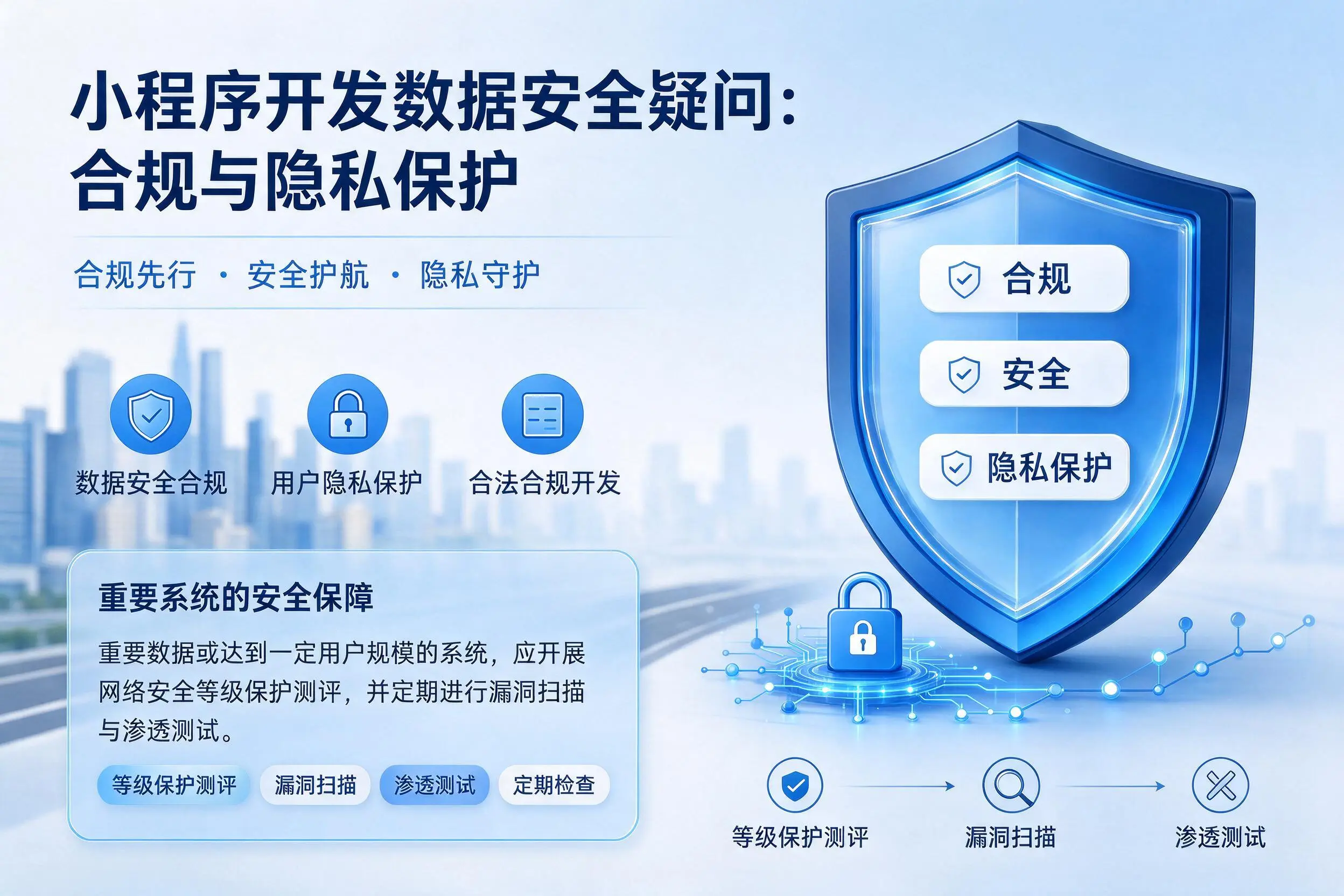 泰州小程序开发数据安全疑问:合规与隐私保护