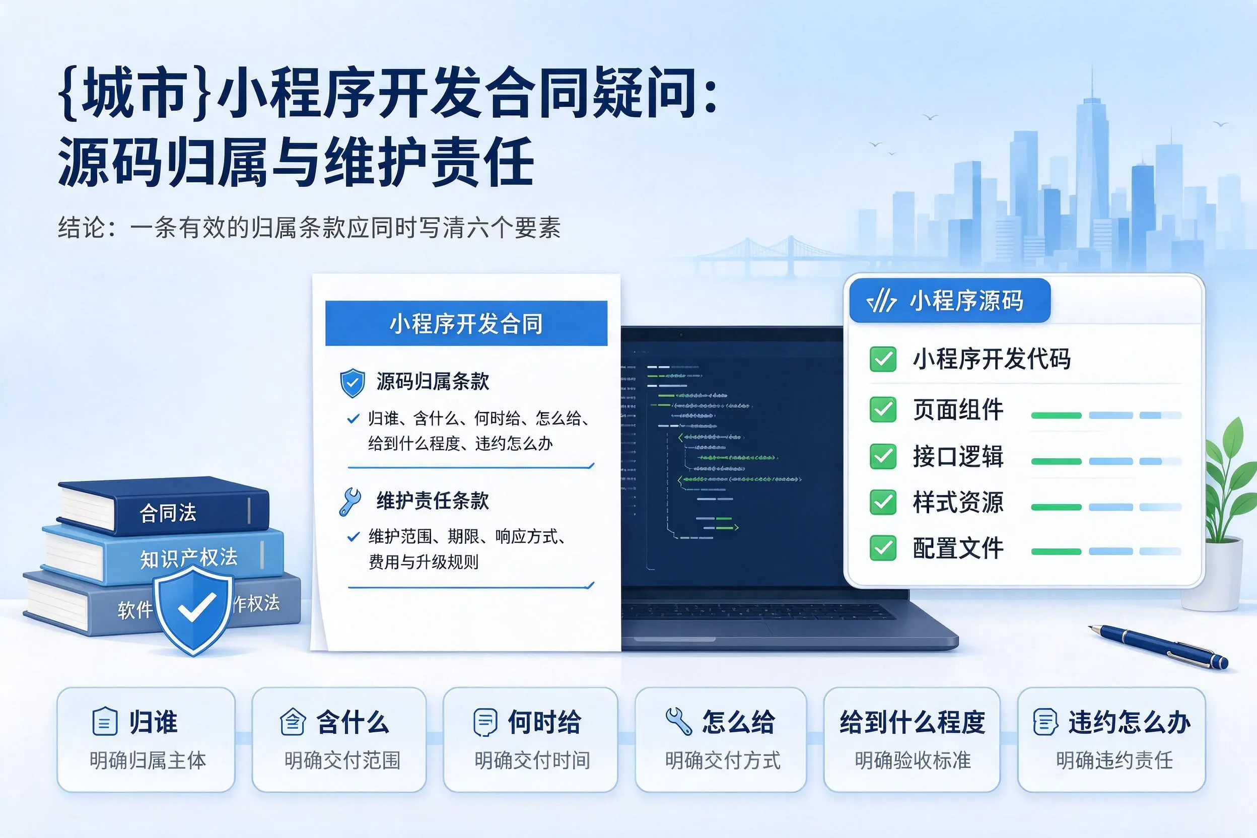 泰州小程序开发合同疑问：源码归属与维护责任