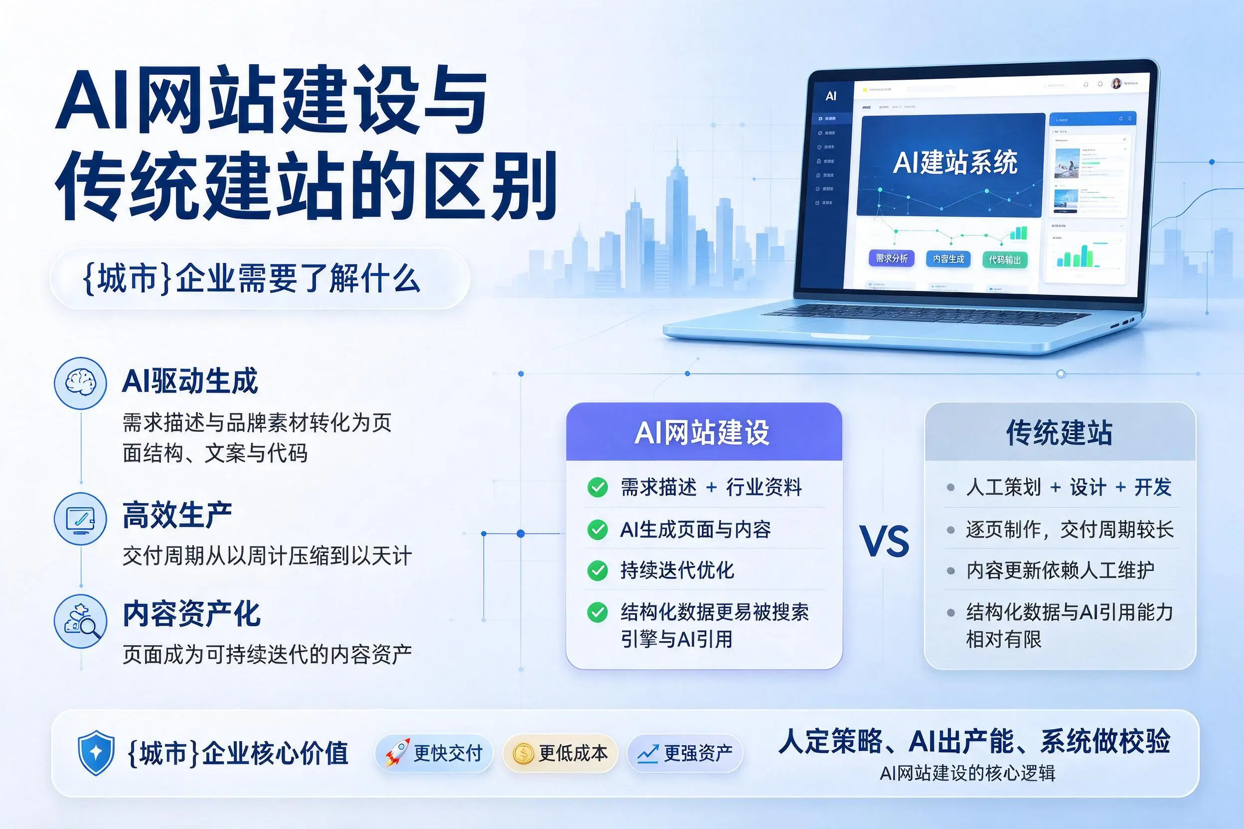 AI网站建设与传统建站的区别,泰州企业需要了解什么