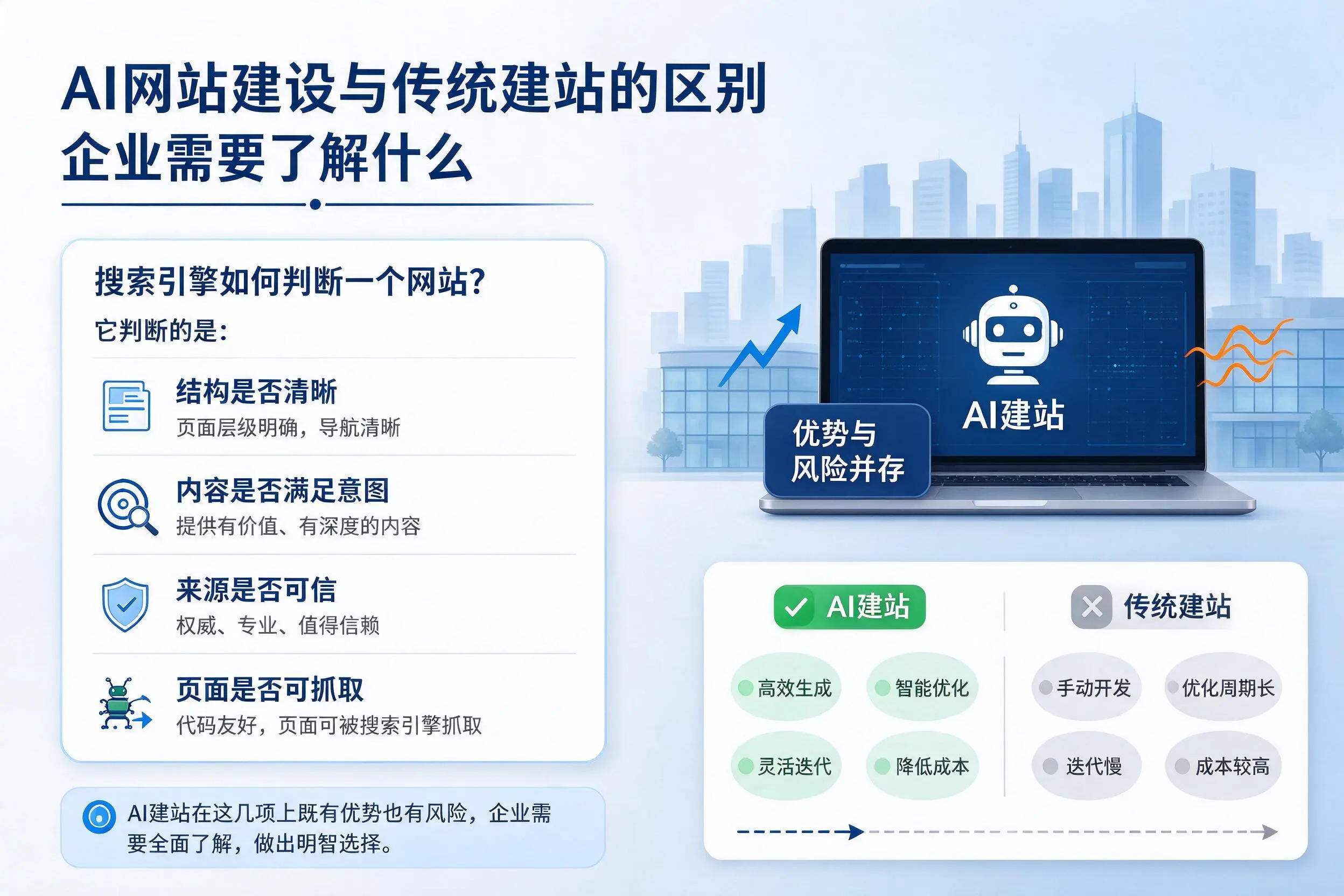 AI网站建设与传统建站的区别,泰州企业需要了解什么