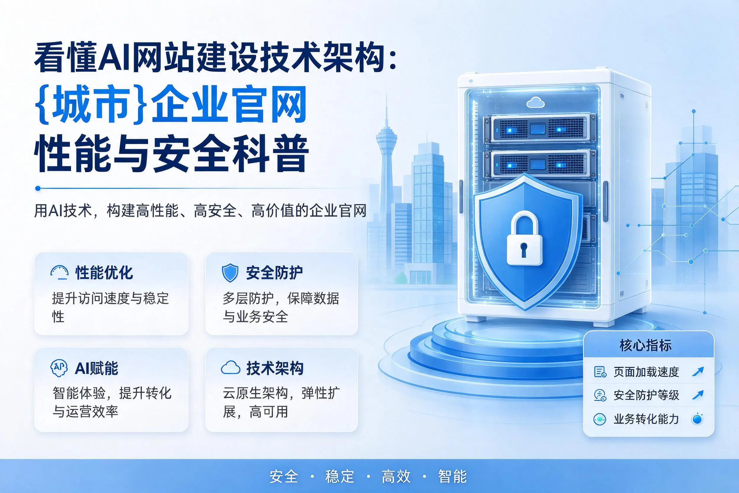 看懂AI网站建设技术架构:泰州企业官网性能与安全科普