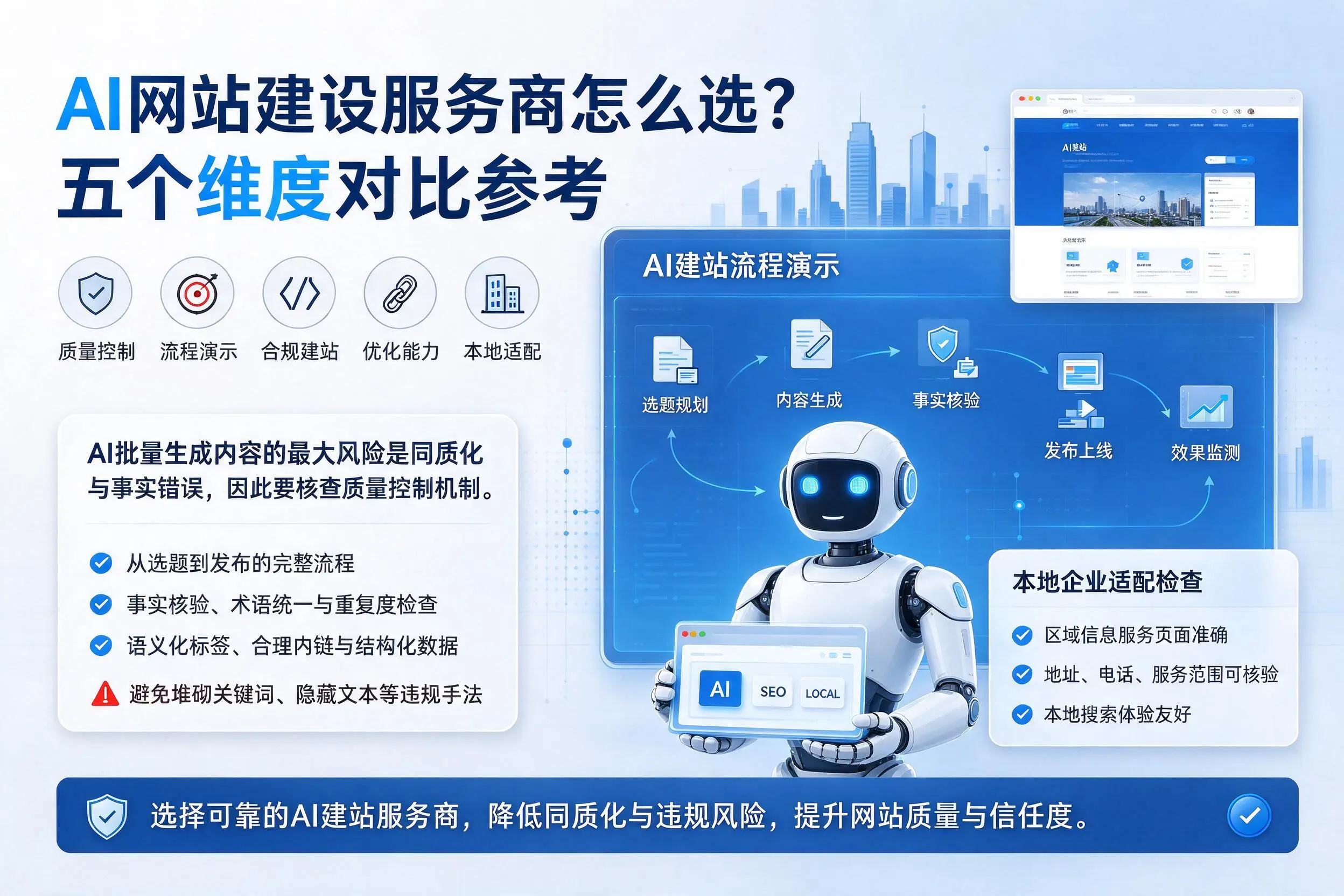 泰州AI网站建设服务商怎么选？五个维度对比参考