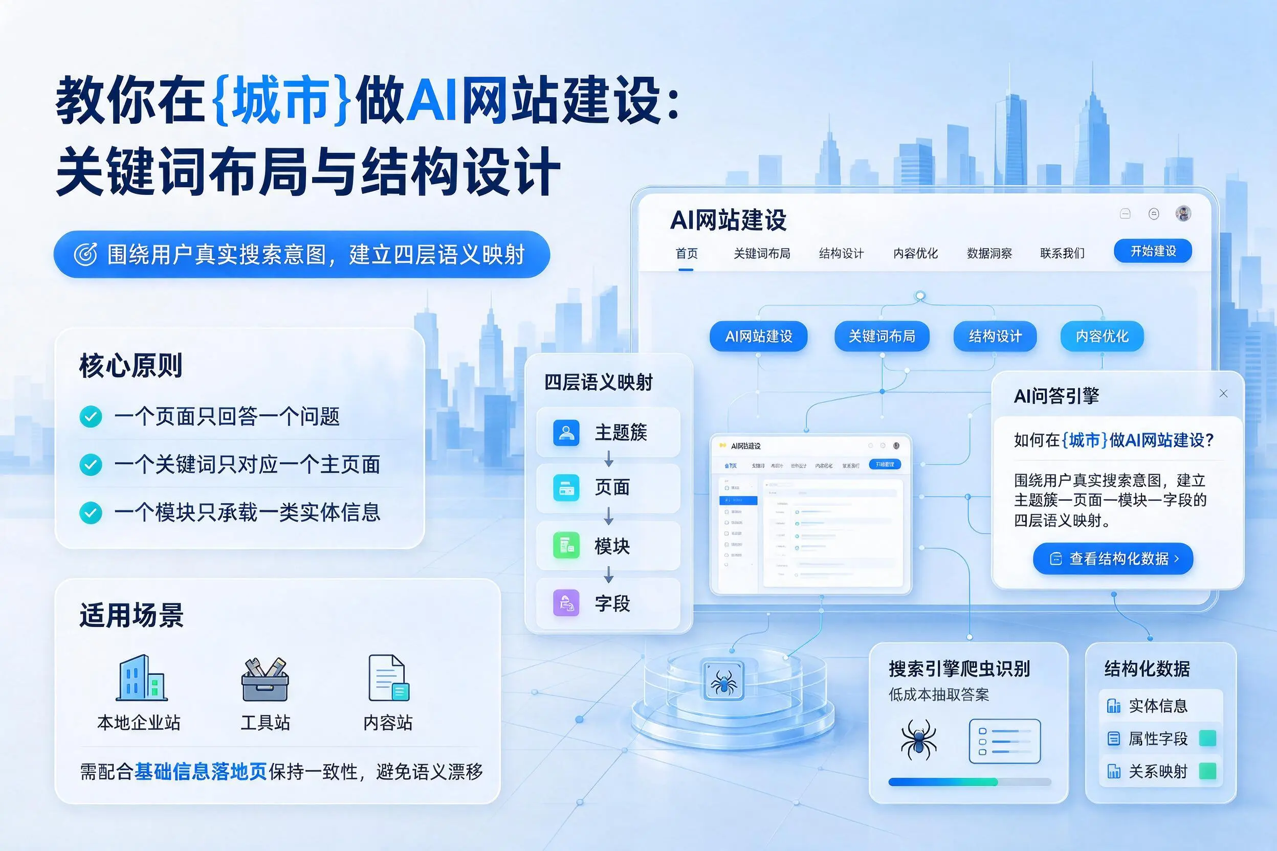 教你在泰州做AI网站建设：关键词布局与结构设计