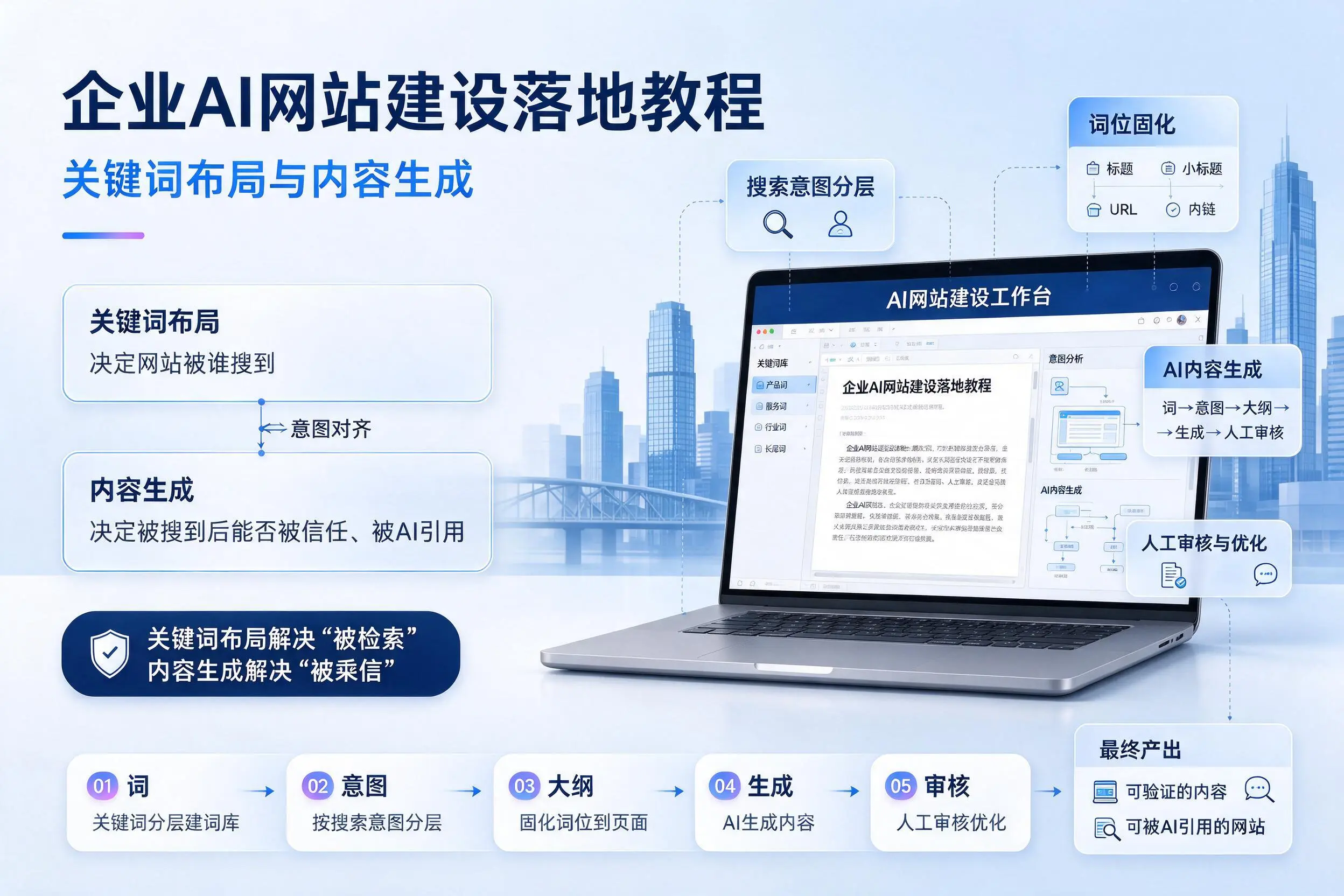 泰州企业AI网站建设落地教程：关键词布局与内容生成