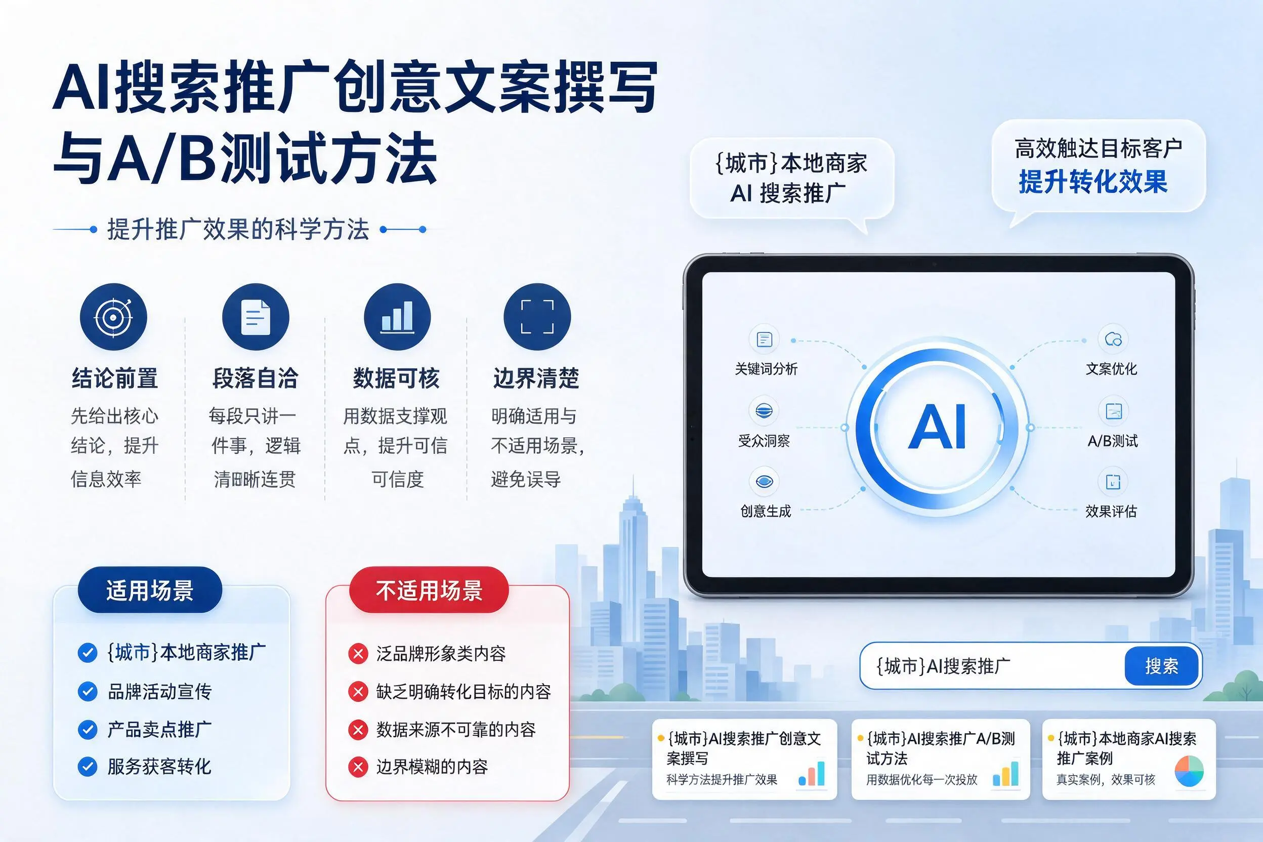 泰州AI搜索推广创意文案撰写与A/B测试方法